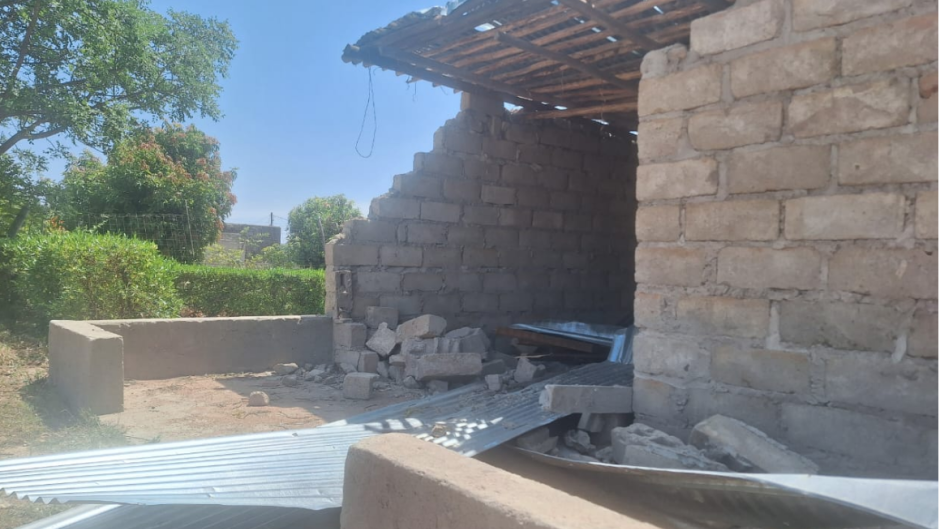 One of the homes damaged in the storm. eNCA/Bafedile Moerane