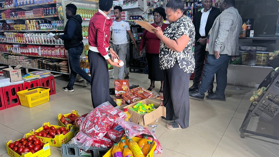 Health Inspectors and law enforcement agencies go through supermarkets and spaza shops following food poisoning cases in KZN