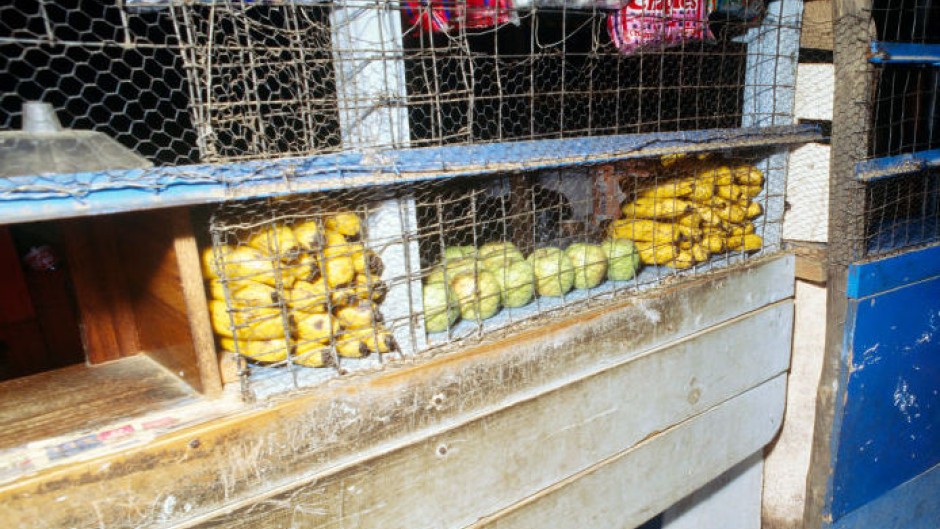 Food seen at a spaza shop. Hoberman Collection/Universal Images Group via Getty Images