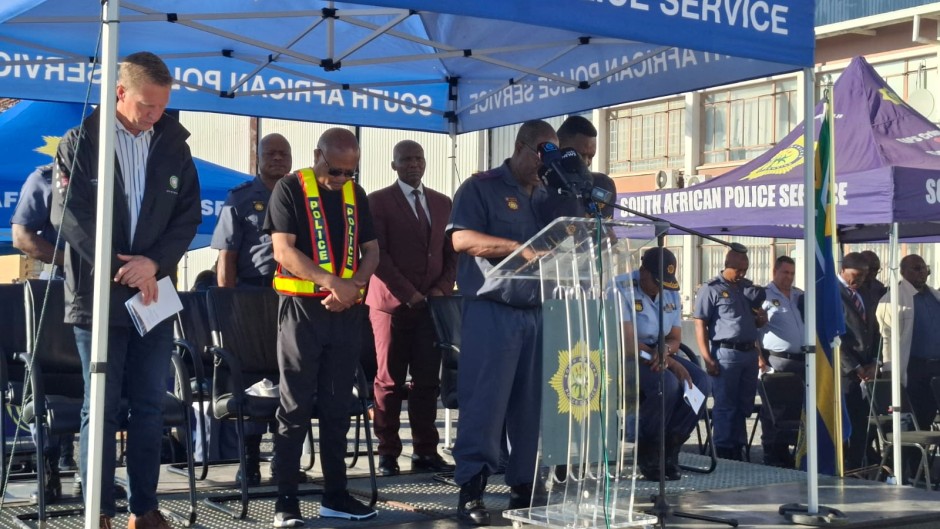 Police Minister Senzo Mchunu is leading Safer Festive Season operations in the Western Cape. eNCA/Nobesuthu Hejana