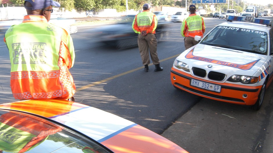 File: JMPD officers monitoring traffic on the M1. GettyImages/Nigel Jared