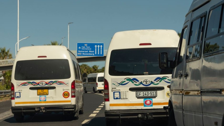 File: Taxis heading along the N2 highway in Cape Town. GettyImages/UCG