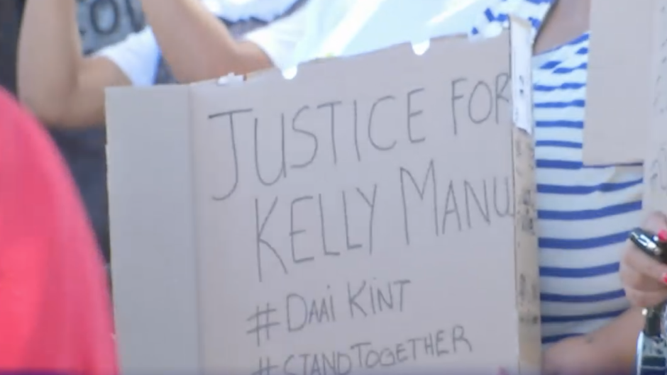 Supporters demand justice for Kelly Manus