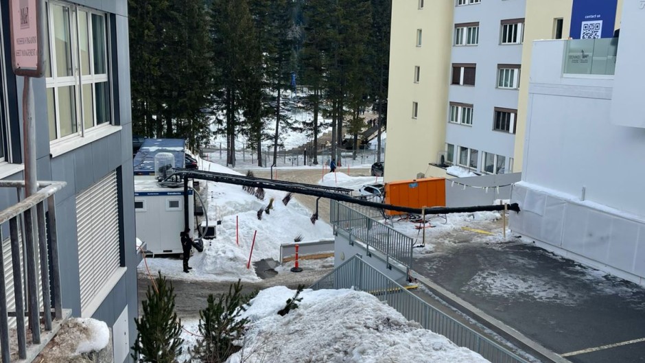 Extreme weather conditions at Davos Switzerland where the World Economic Forum is held /eNCA