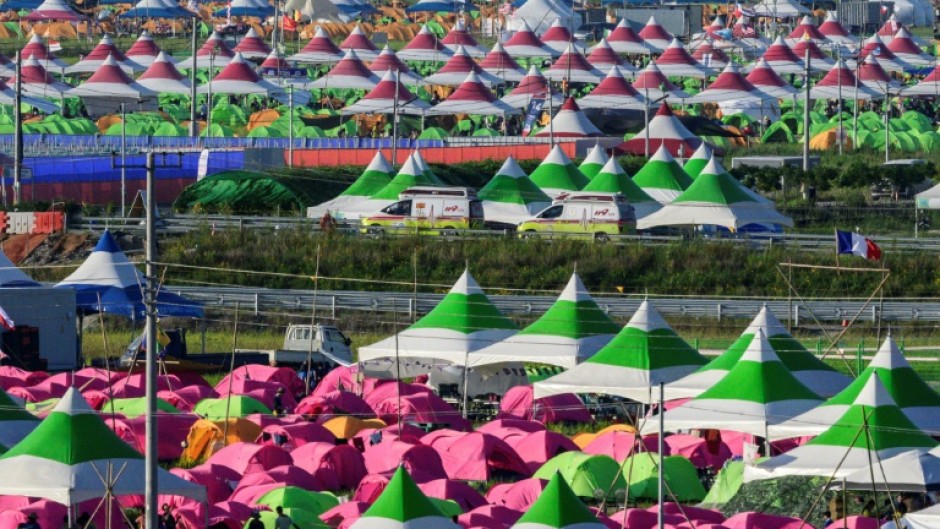 The World Scout Jamboree in South Korea will end early due to an approaching typhoon