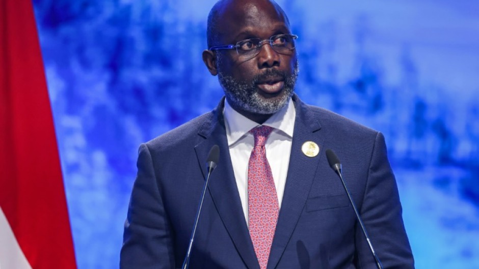 Incumbent Liberian President George Weah will be seeking a second term in October's election