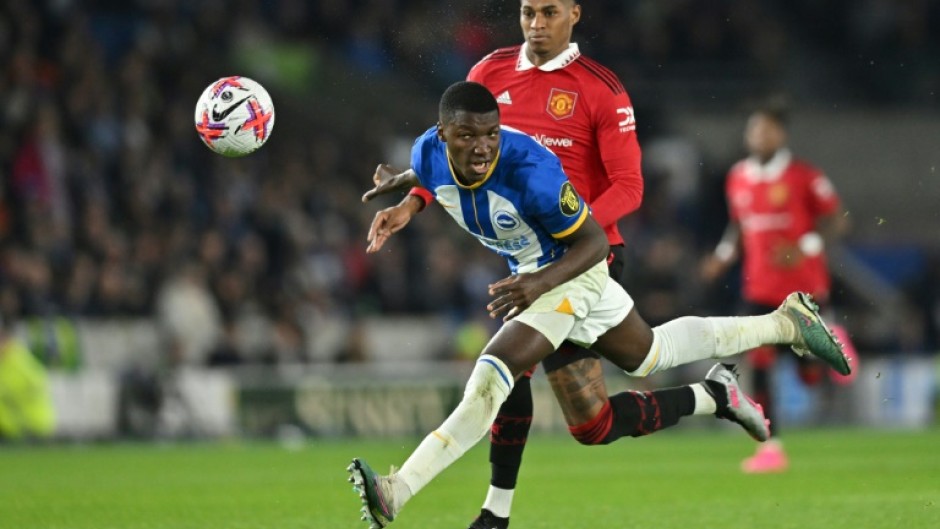 Ecuadorian midfielder Moises Caicedo (left)has joined Chelsea for a reported British record £115 million transfer fee