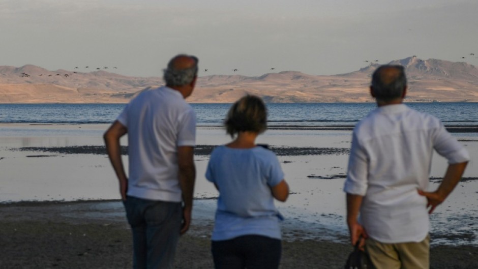 Turkey's largest, the lake has receded by four kilometres (2.5 miles) in some areas