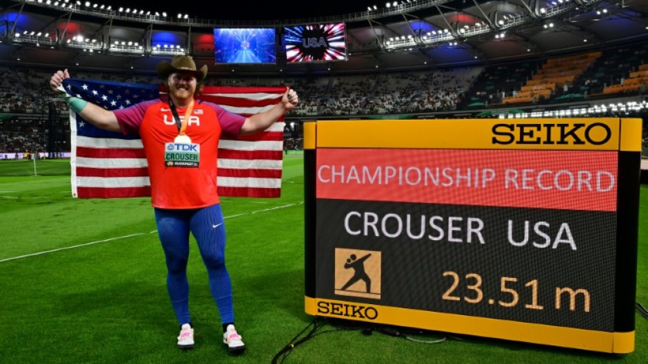 Ryan Crouser said the successful defence of his shot put world title ranked as the best performance of his life