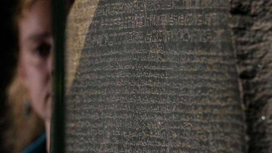 Another prize exhibit is the Rosetta Stone