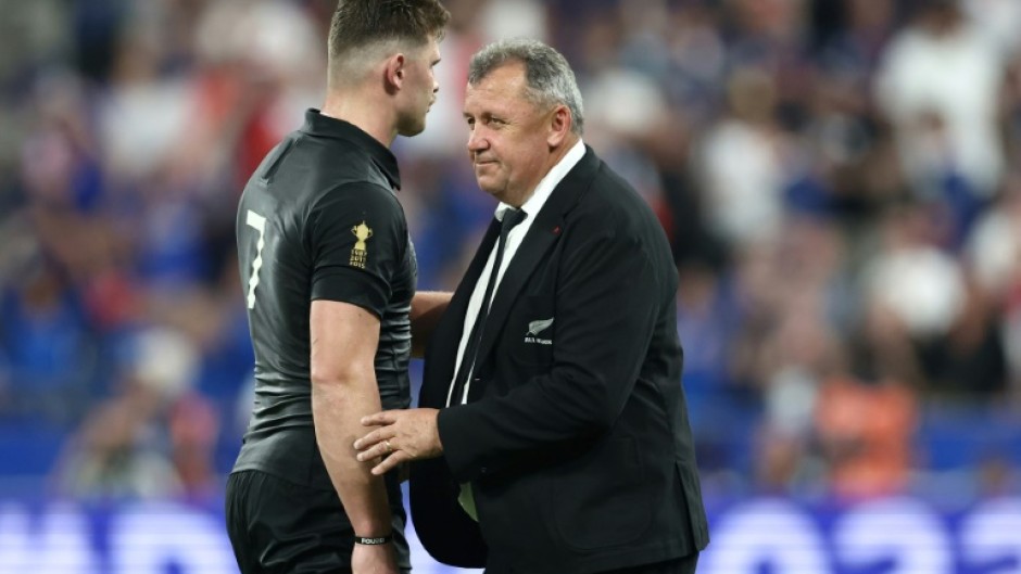 Ian Foster (R) after the loss to New Zealand