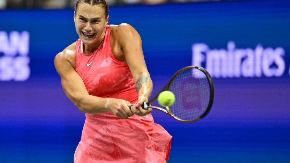 New world number one Aryna Sabalenka (pictured during the US Open final) says she hopes to finish the year in the top spot