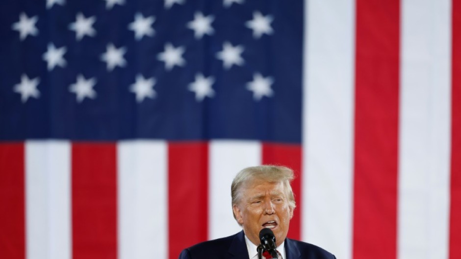 Former US President and 2024 presidential hopeful Donald Trump electrifies his fans at rallies, but the language he uses often veers into dark, violent imagery