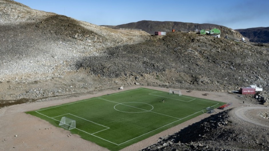 The village of  Ittoqqortoormiit, which is changing rapidly, has a synthetic football field