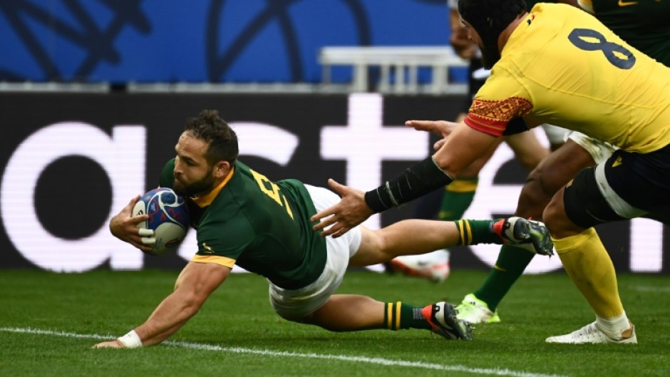 Cobus Reinach (L) made his Test debut in 2014