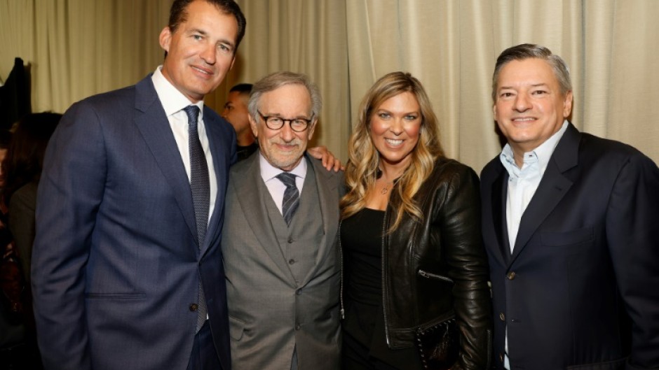 Steven Spielberg (2nd from L) is an executive producer for Netflix natural history series 'Life on Our Planet'