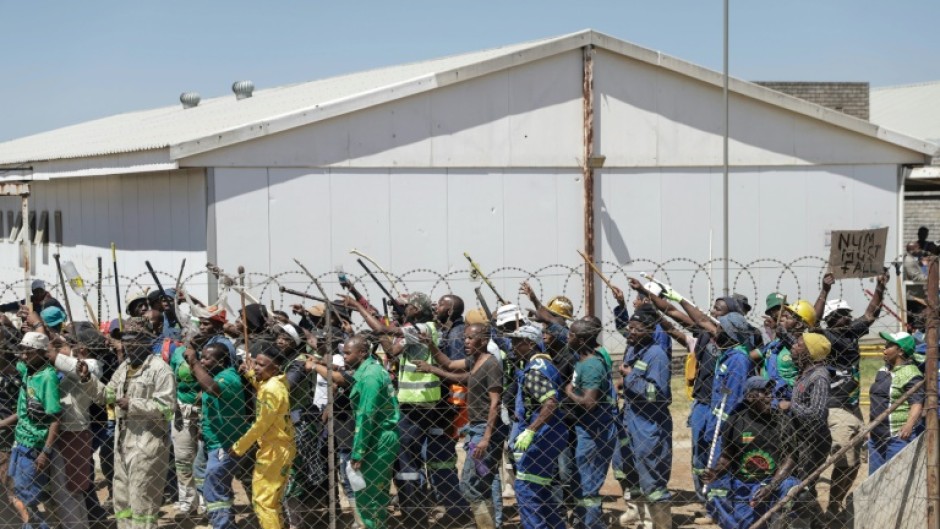 The National Union of Mineworkers (NUM) said 107 of its members had returned to the surface