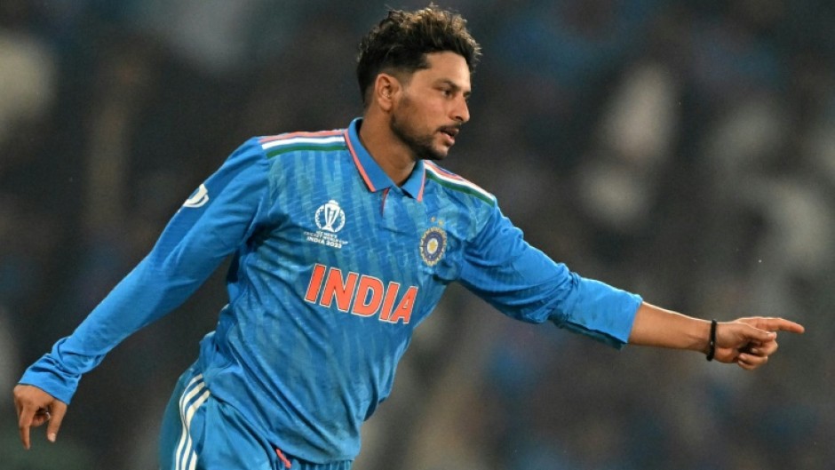 'Not that tough': India's Kuldeep Yadav celebrates after taking the wicket of England's Liam Livingstone