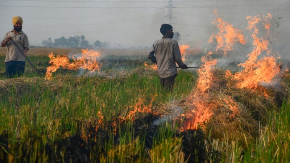 The key problem remains out of the Green War Room's hands -- the huge fires lit by farmers outside of Delhi to clear rice fields after harvests