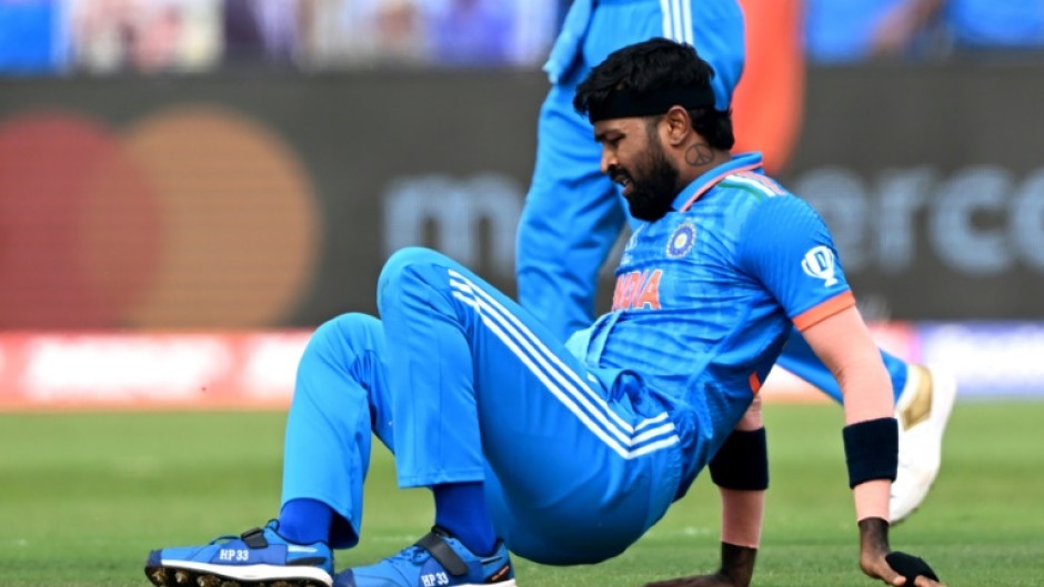 Out of the World Cup: India's Hardik Pandya will miss the rest of the tournament with an ankle injury