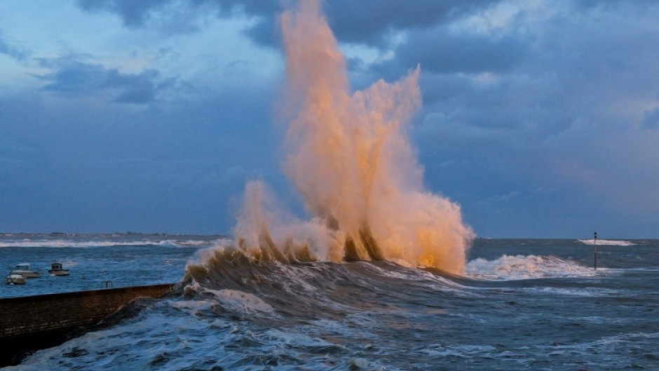 The wind gusts in France's western Brittany region were 'exceptional'