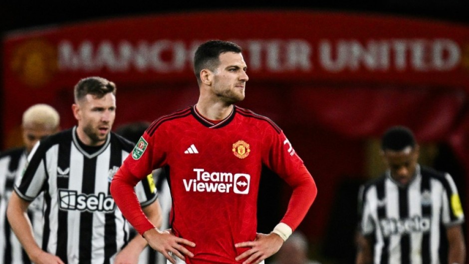 Manchester United defender Diogo Dalot during their loss to Newcastle