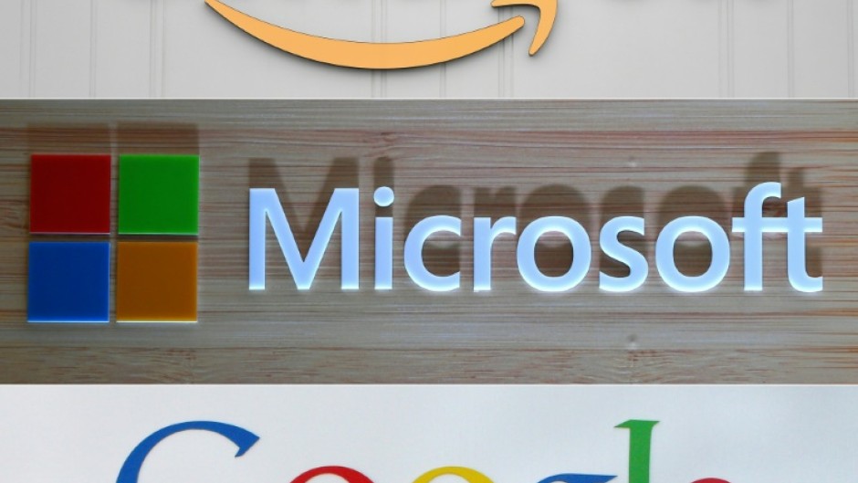 Amazon, Microsoft and Google are among the leaders in cloud computing services 