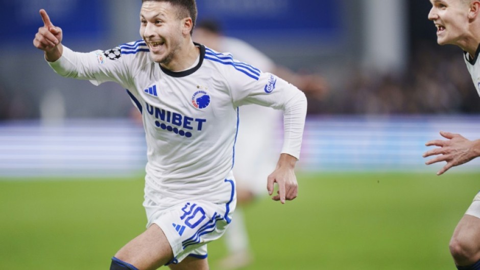 Teenager Roony Bardghji (left) scored the winner in FC Copenhagen's 4-3 win over Manchester United