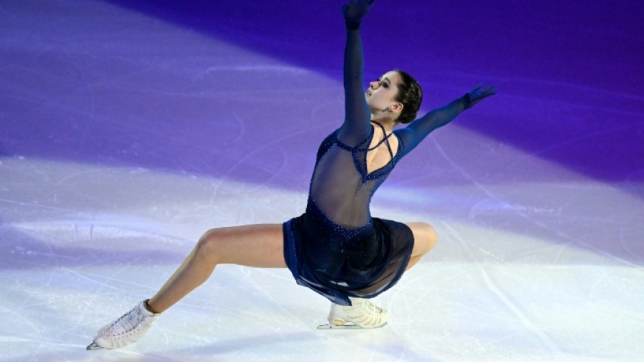 Russian figure skater Kamila Valieva at a show in Moscow