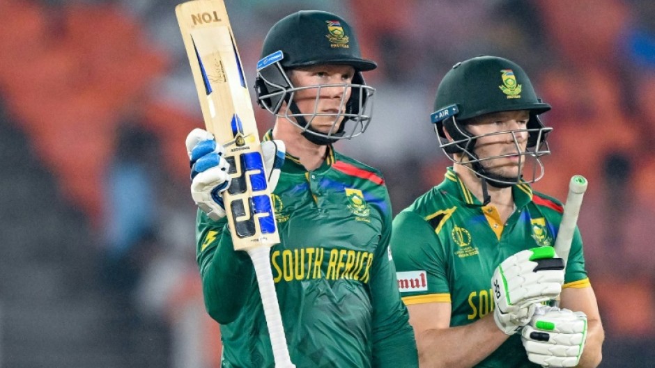 'What team rocks up': South Africa's Rassie van der Dussen celebrates his fifty on Friday