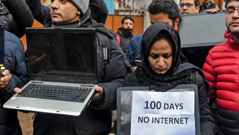 India has led the world in internet shutdowns for five years running, according to online freedom monitors Access Now