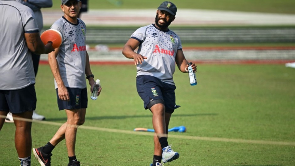 'Not 100%': South Africa captain Temba Bavuma during a practice session ahead of Thursday's World Cup semi-final