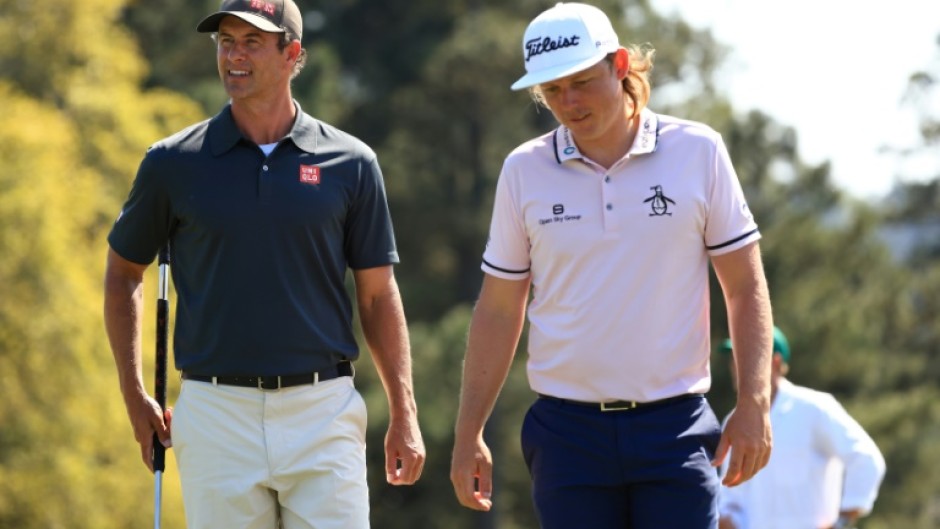 Adam Scott (L) and Cameron Smith (R) had contrasting fortunes at the Australian PGA Championship