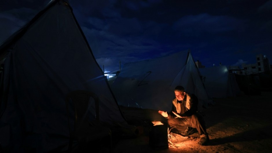 Inside Gaza, displaced Palestinians are sheltering in tent villages, unable to return to their bombed out homes despite a pause in fighting