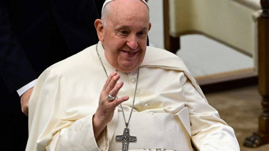 Pope Francis reassured an audience at the Vatican on Thursday that he was 'still alive'