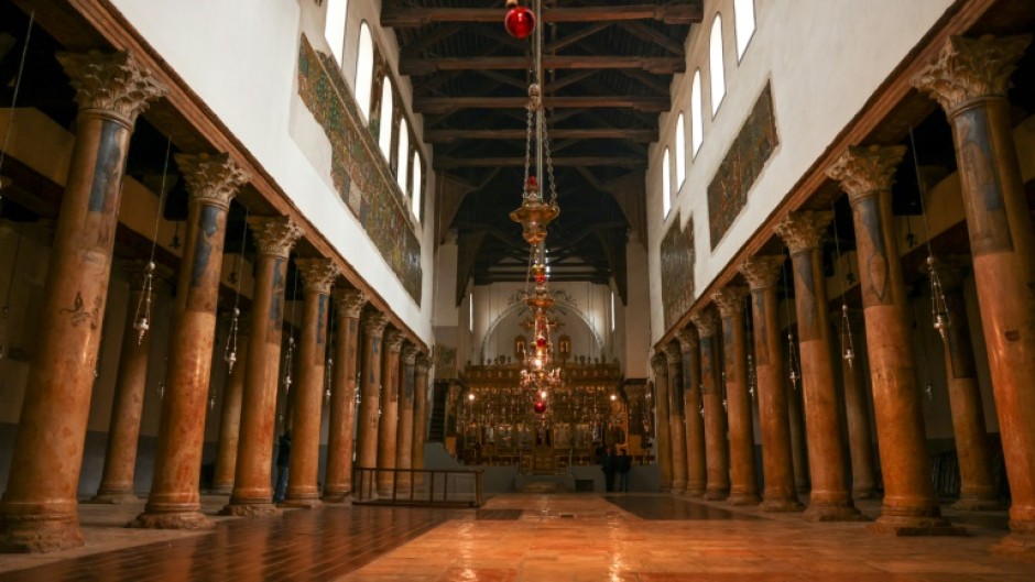 The Church of the Nativity was practically empty ahead of Christmas