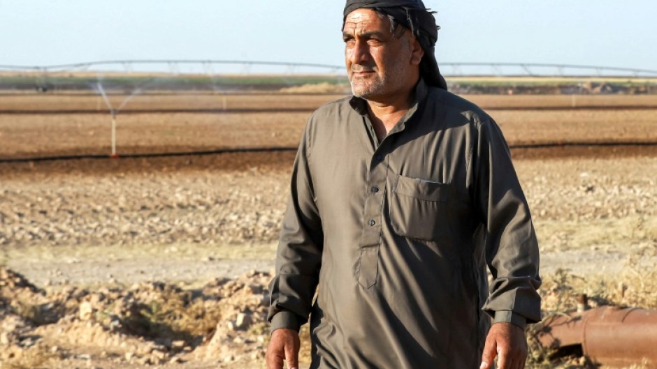 Syrian farmer Omar Abdel-Fattah was forced to abandon agriculture to make ends meet