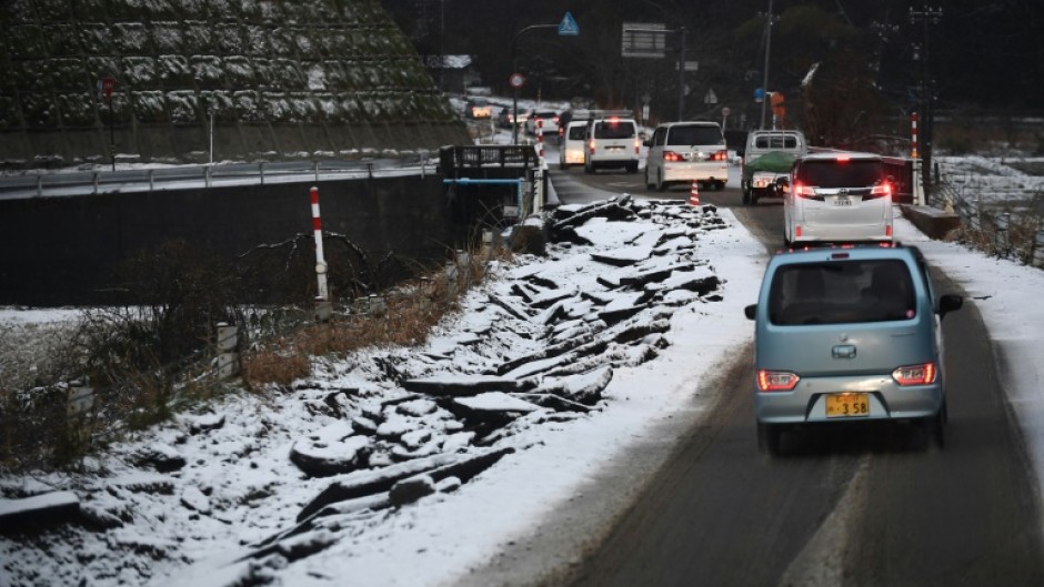 Cold rain was forecast to turn to snow in the hardest-hit area