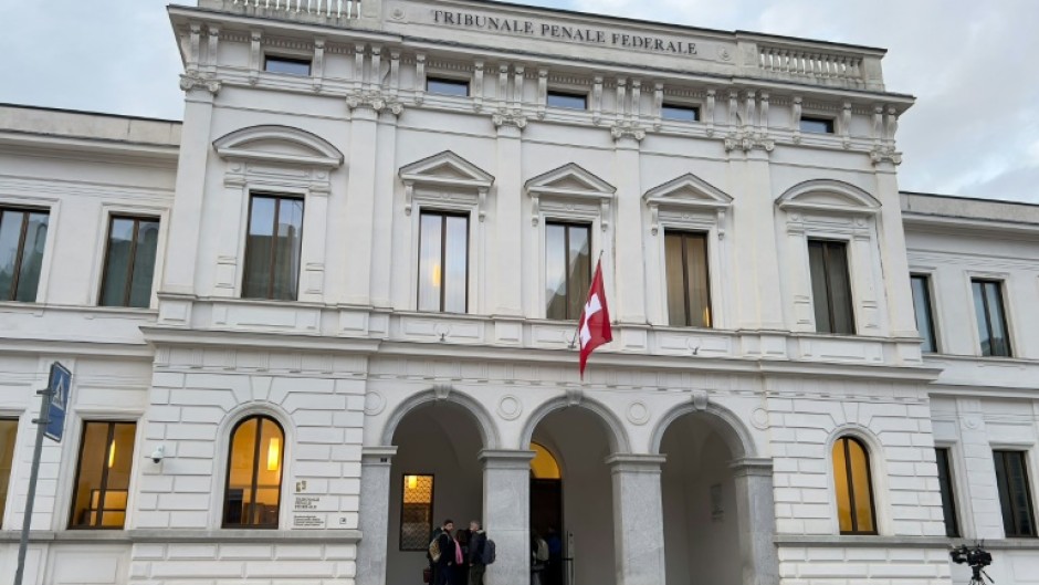 The case is being heard at Switzerland's Federal Criminal Court in Bellinzona