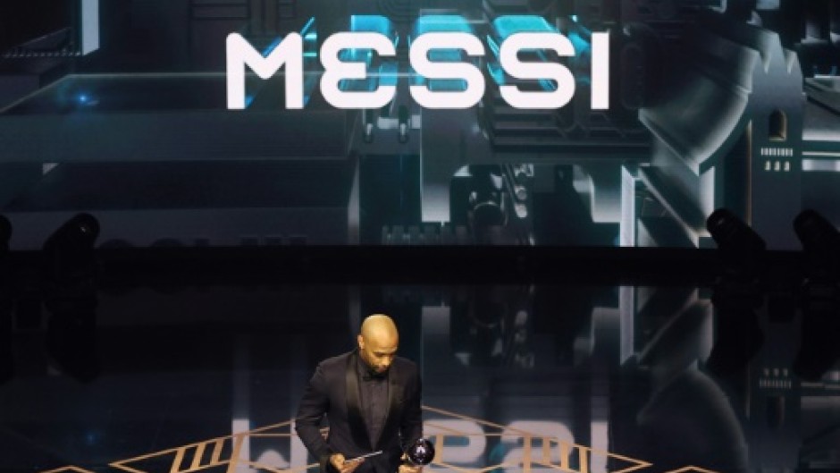 Thierry Henry collected The Best FIFA Men's Player award on behalf of the absent Lionel Messi