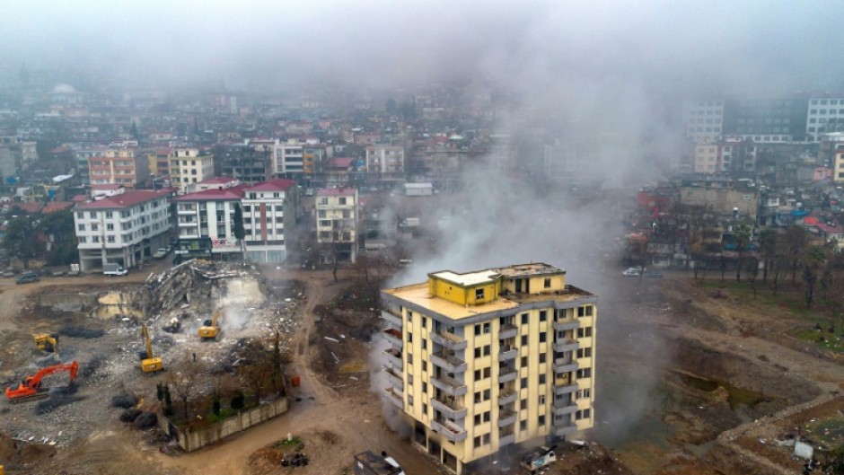 Damaged buildings are still being demolished near the epicentre of Turkey's massive 2023 earthquake