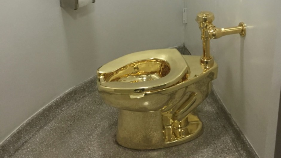 The golden lavatory was stolen from Blenheim Palace in southern England in 2019