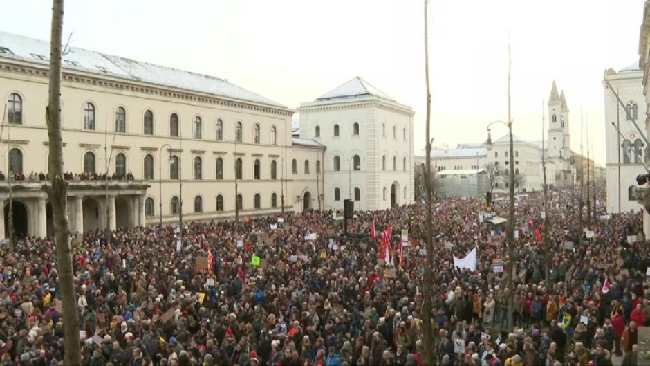 Tens of thousands protest against far right in Germany's Munich 