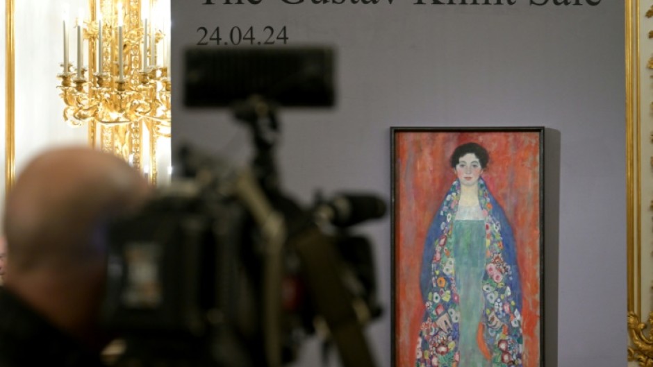 The well-preserved 'Bildnis Fraeulein Lieser' (Portrait of Miss Lieser) by Austrian artist Gustav Klimt was presented to the public for the first time Thursday