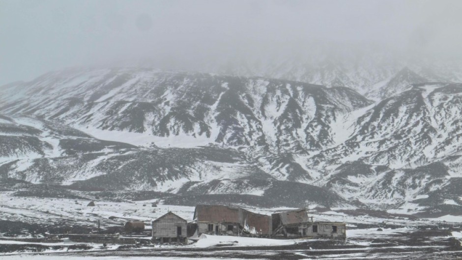 Horseshoe-shaped Deception Island, in the South Shetlands, is the only place in the world where ships can sail into the caldera of an active volcano