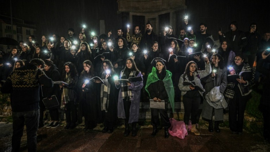 A concert in the ruins of Antakya, where 90 percent of buildings were destroyed