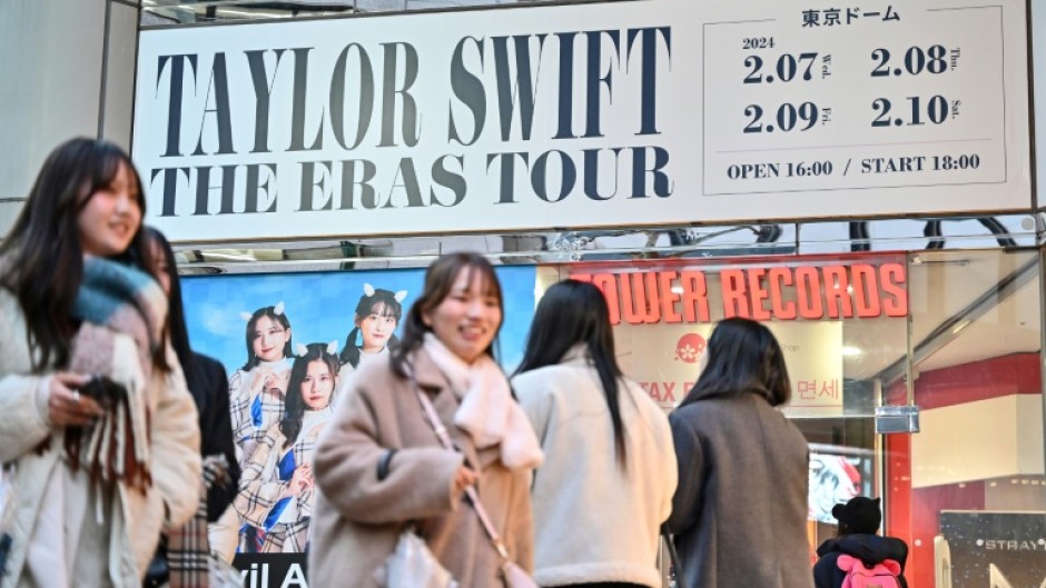 Taylor Swift is playing four nights in Tokyo