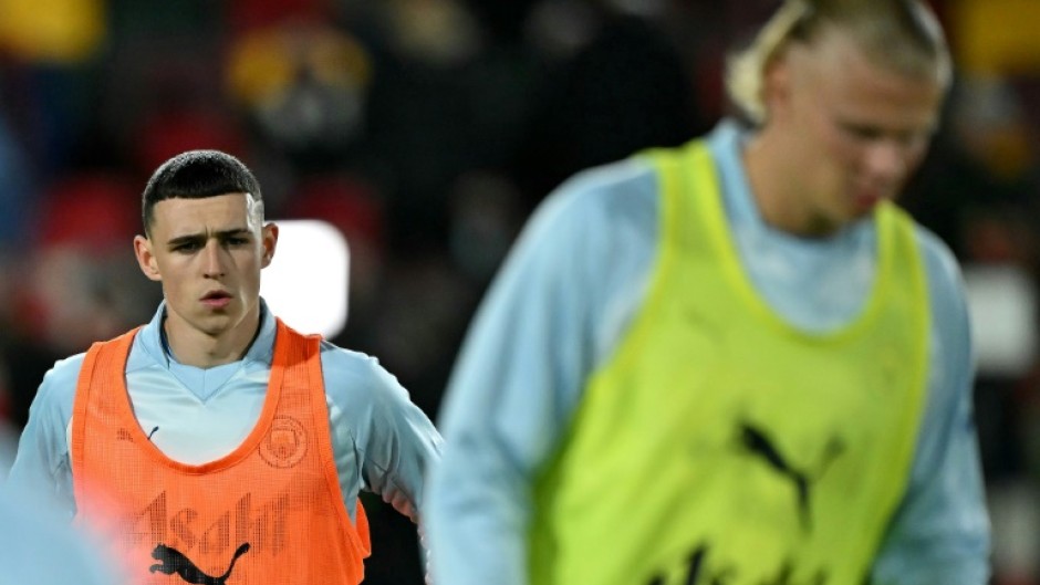 Manchester City's Phil Foden (left) has scored 14 goals in all competitions this season