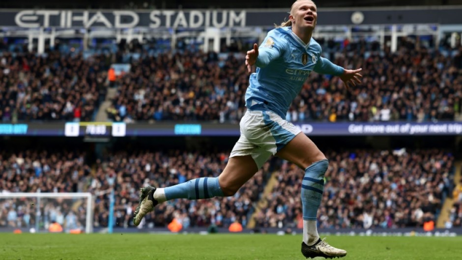 Erling Haaland scored his first goals since November in Man City's 2-0 win over Everton