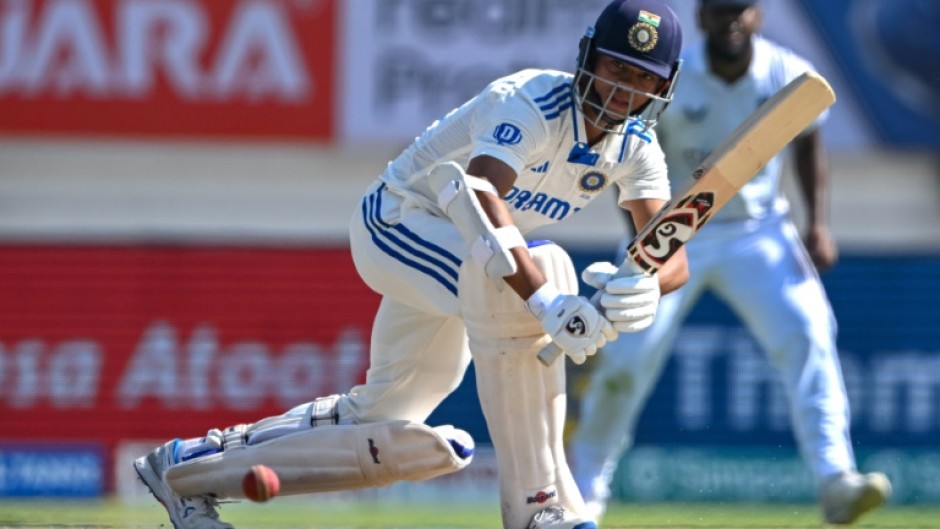 Yashasvi Jaiswal returned to bat after he retired hurt on 104 on day three and moved to 149 at the break